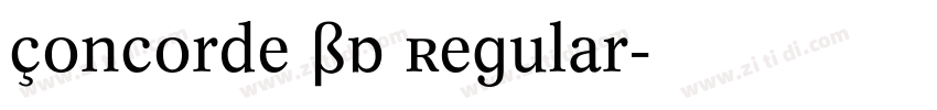 Concorde BQ Regular字体转换
